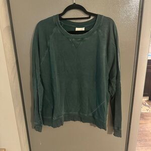Green crew neck